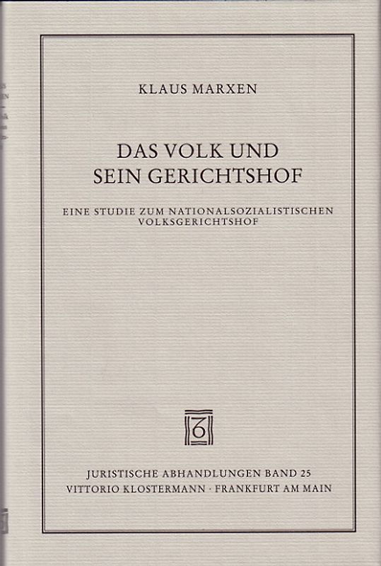 Das Volk und sein Gerichtshof