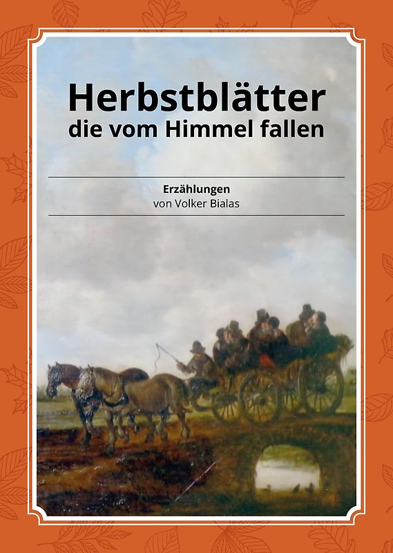 Herbstblätter die vom Himmel fallen