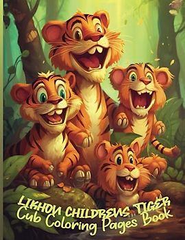Likhon Childrens Tiger Cub Coloring Pages Book