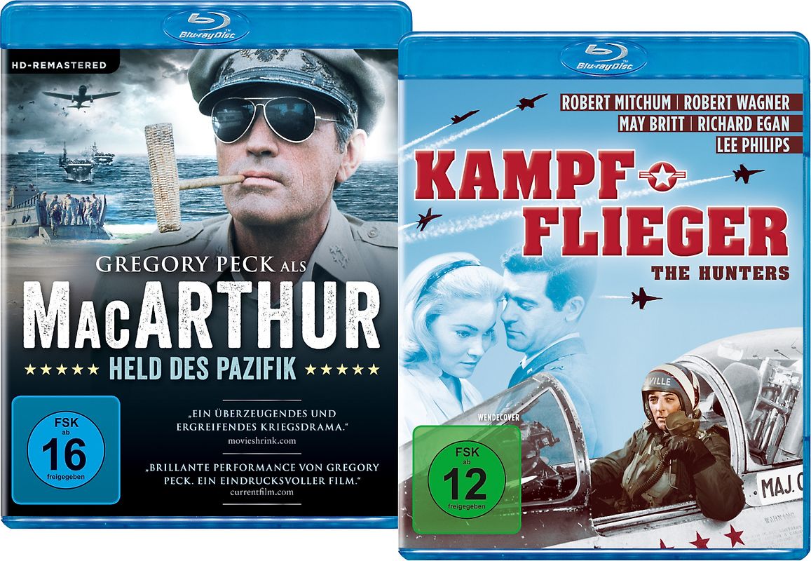 MacArthur - Held des Pazifik / Kampfflieger - The Hunters [2 Discs] Blu-ray Disc