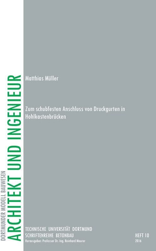 Zum schubfesten Anschluss von Druckgurten in Hohlkastenbrücken