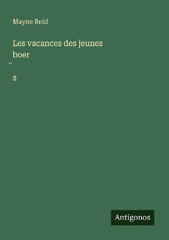 Les vacances des jeunes boer¿s