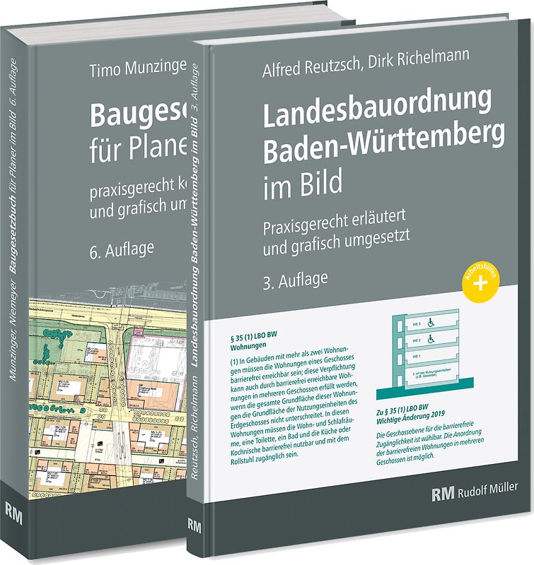 Buchpaket: Baugesetzbuch für Planer im Bild & Landesbauordnung Baden-Württemberg im Bild