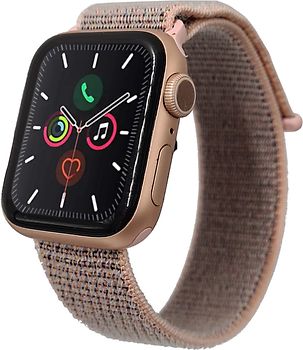Apple Watch Series 5 44 mm boîtier en aluminium or sidéral avec Boucle Sport rose des sables [Wifi]