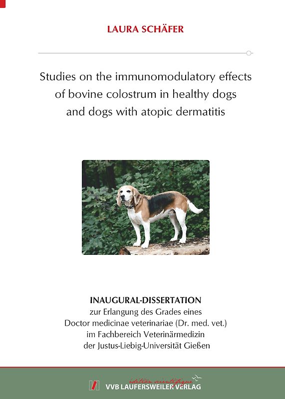 Studies on the immunomodulatory effects of bovine colostrum in healthy dogs and dogs with atopic dermatitis