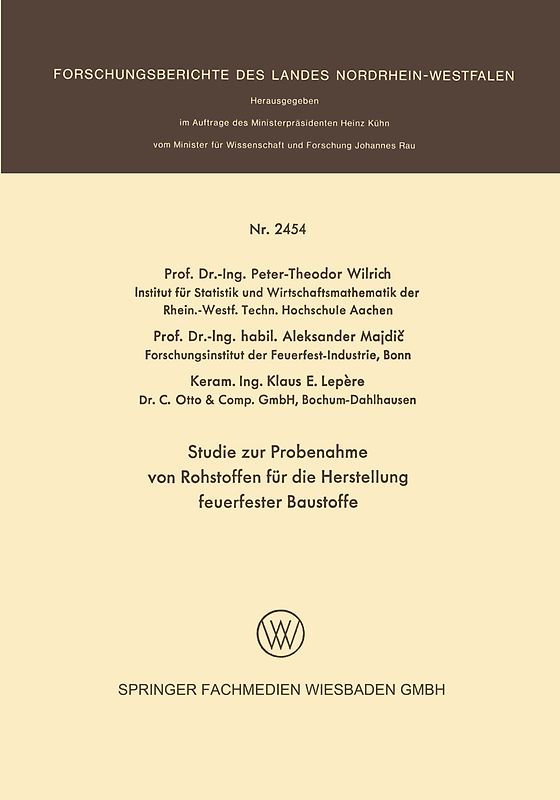 Studie zur Probenahme von Rohstoffen für die Herstellung feuerfester Baustoffe