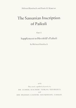 The Sassanian Inscription of Paikuli