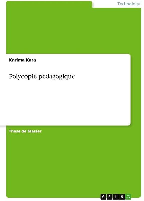 Polycopié pédagogique