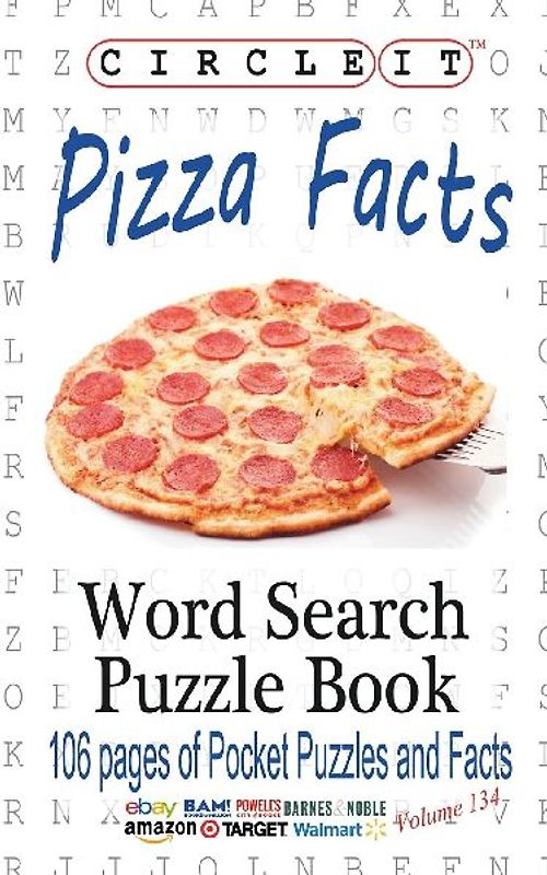 Circle It, Pizza Facts, Word Search, Puzzle Book