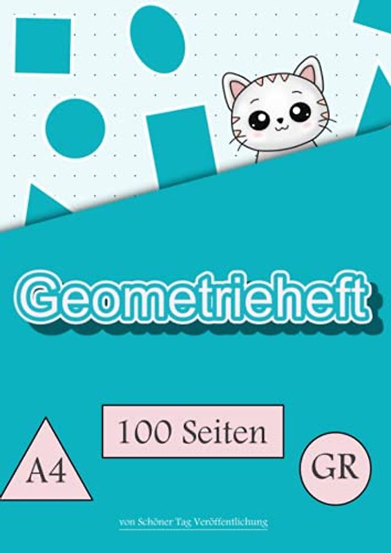 Geometrieheft: Punktraster | DIN A4 | Lineatur GR Grundschule | 100 Seiten | 21,01 x 29,69 cm