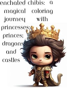 "Enchanted Chibis: A Magical Coloring Journey with Princesses, Princes, Dragons, and Castles!"