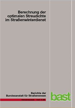 Berechnung der optimalen Streudichte im Straßenwinterdienst