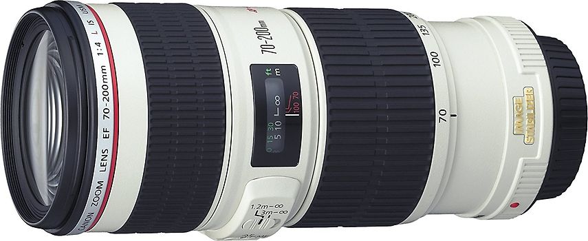 Canon EF 70-200 mm F4.0 IS L USM 67 mm Objectif (adapté à Canon EF) blanc