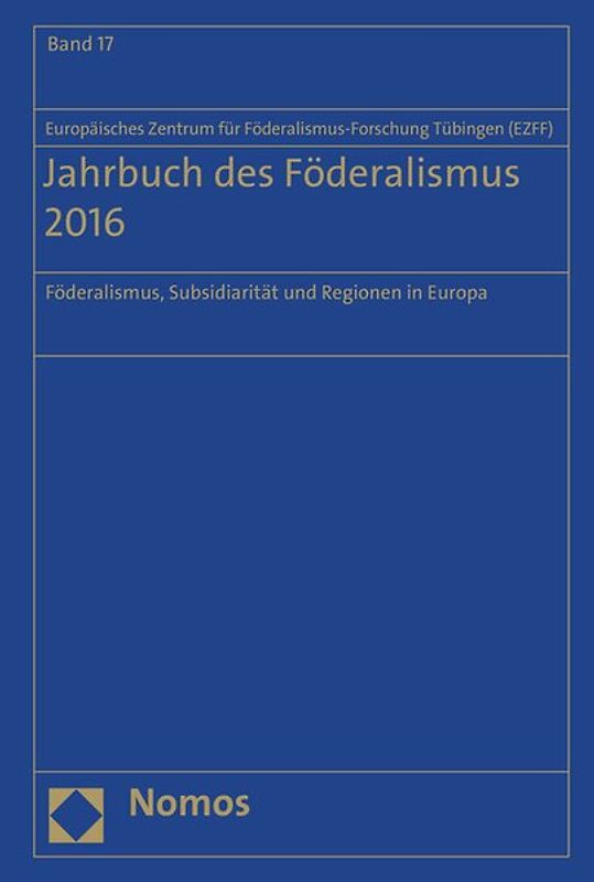 Jahrbuch des Föderalismus 2016