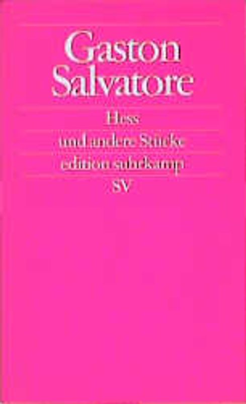 Hess und andere Stücke