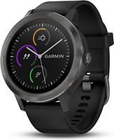 Garmin Vivoactive 3 30,4 mm gris foncé au bracelet en silicone noir
