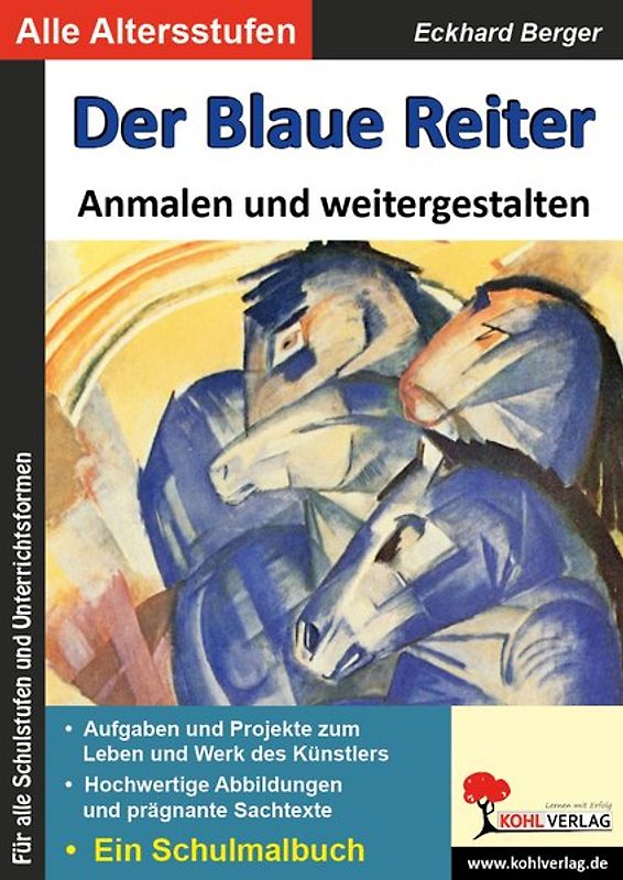 Der Blaue Reiter anmalen und weitergestalten