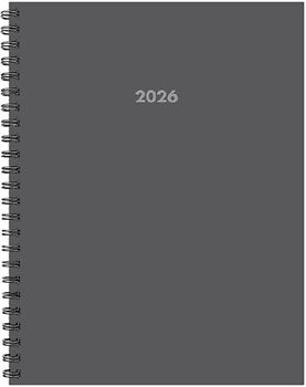 Basic Gray 2026 8.5 X 11 Weekly Monthly Softcover Planner