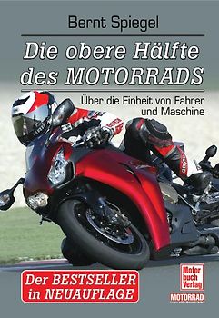 Die obere Hälfte des Motorrads