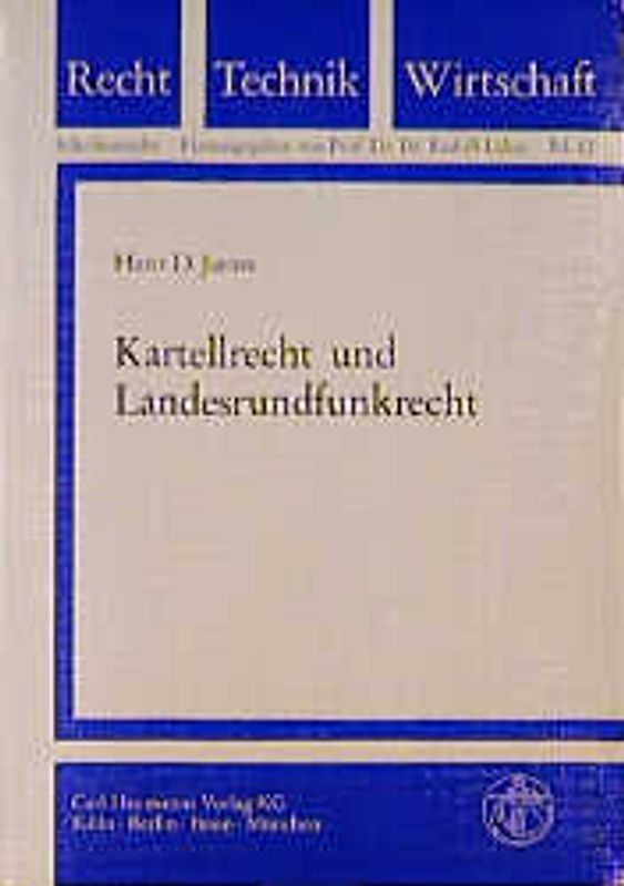 Kartellrecht und Landesrundfunkrecht