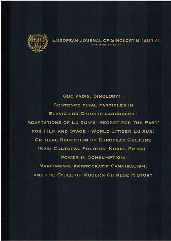 European Journal of Sinology 8 (2017)