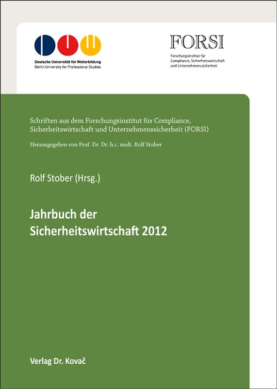 Jahrbuch der Sicherheitswirtschaft 2012