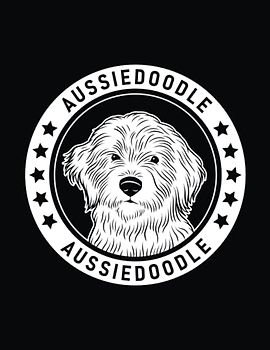 Aussiedoodle: Aussiedoodle Notebook Dog Lover’s Journal, 8.5 x 11 inches (21.59 x 27.94 cm), 200 lined pages