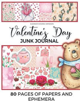 VALENTINE'S DAY: Paper, ephemera and embellishments. Scrapbook pack for papercrafting and couple activities with valentines prints like hearts, ... | Starter kit for mixed media and collage