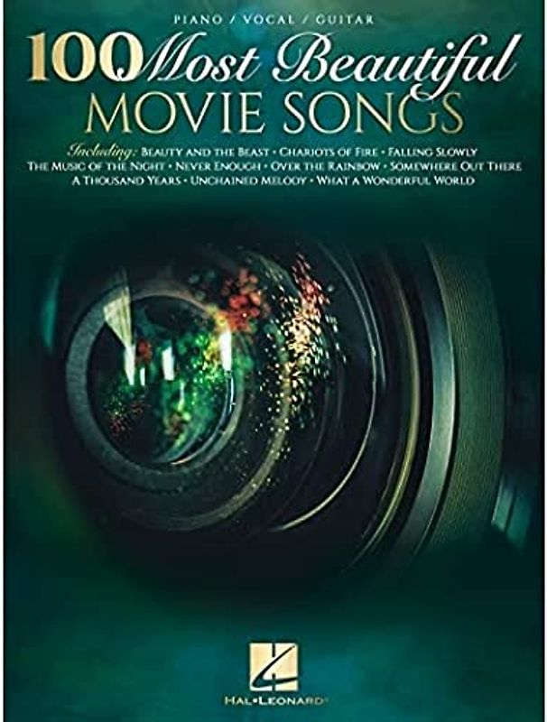 100 Most Beautiful Movie Songs Piano/Vocal/Guitar Songbook Sheet Music for Iconic Film Themes Easy Arrangements for All Skill Levels Popular Movie Music