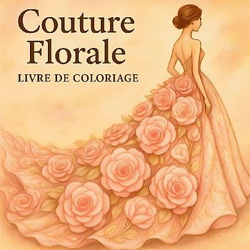 Couture florale Livre de Coloriage