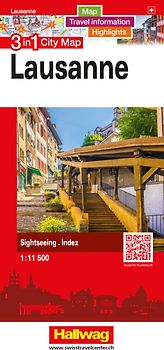 Hallwag Stadtplan Lausanne