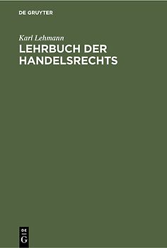 Lehrbuch der Handelsrechts