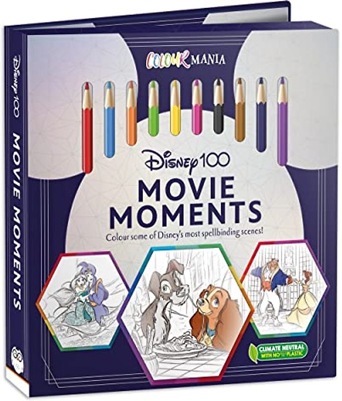 Disney 100: Movie Moments (Colouring Book and Pencil Set)