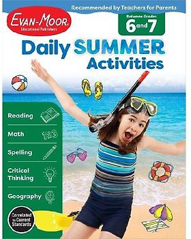 Daily Summer Activities Moving from 6th to 7th Gr