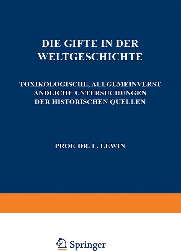 Die Gifte in der Weltgeschichte