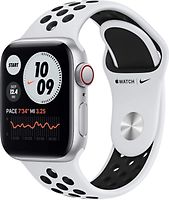 Apple Watch Nike SE 40 mm Caja de aluminio en plata - Correa Nike Sport platino puro/negro [Wifi + Cellular]