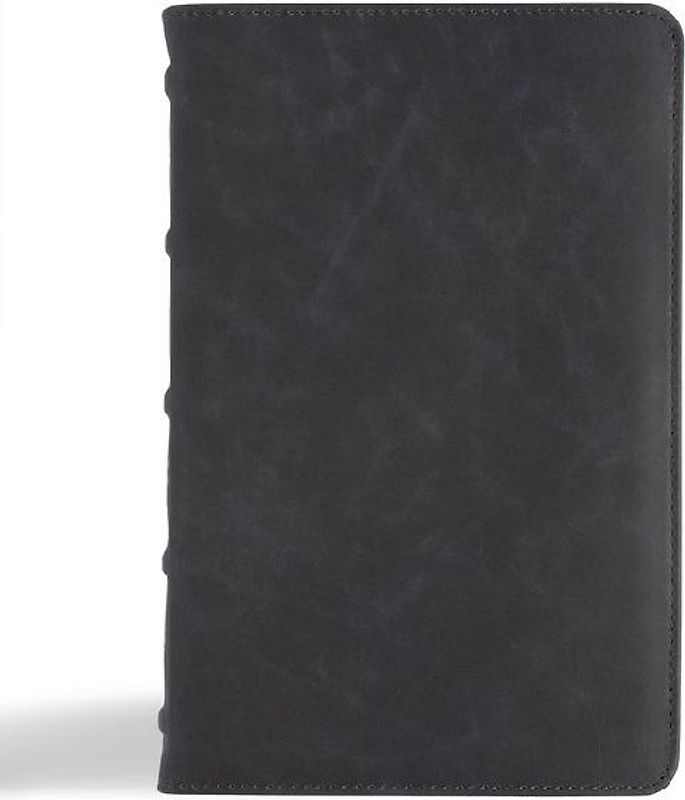 CSB Personal Size Bible, Holman Handcrafted Collection, Marbled Slate Premium Calfskin