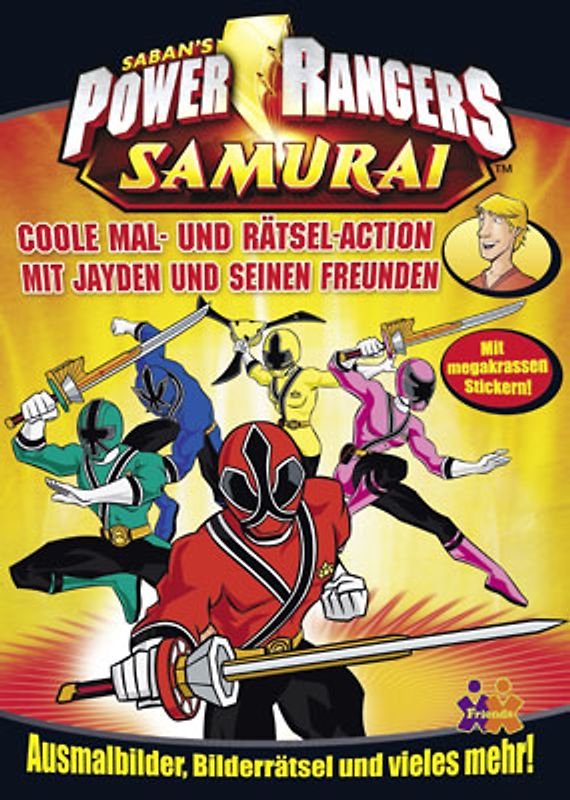 Power Rangers Samurai. Coole Mal- und Rätsel-Action mit Jayden und seinen Freunden