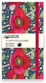 Bex Parkin: Red Poppies Flame Tree Sticky Notes Folder