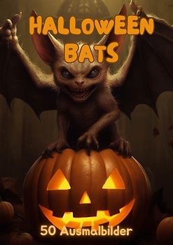 Halloween Bats - 50 Ausmalbilder