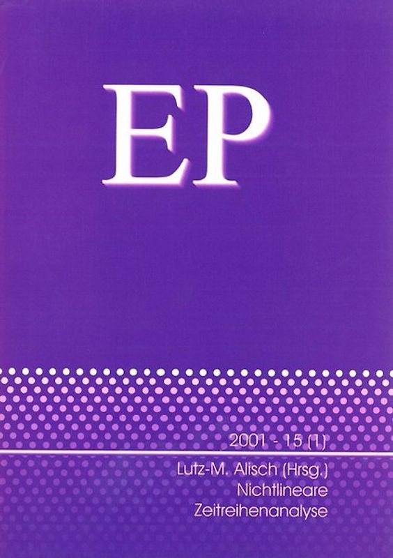 Themenheft: Nichtlineare Zeitreihenanalyse