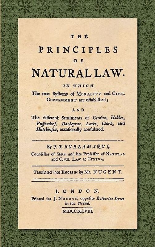 The Principles of Natural Law (1748)