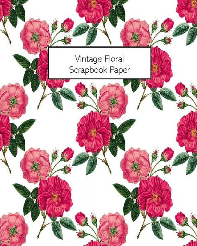 Vintage Floral Scrapbook Paper