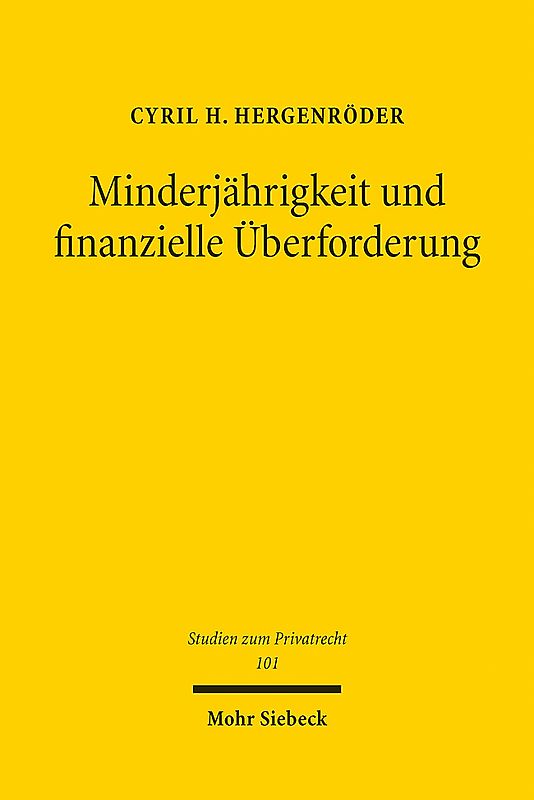 Minderjährigkeit und finanzielle Überforderung