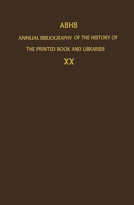 ABHB Annual Bibliography of the History of the Printed Book and Libraries