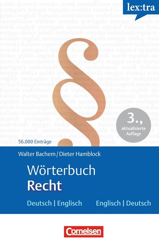 Lextra - Englisch - Fachwörterbücher / Wörterbuch Recht