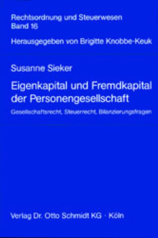 Eigenkapital und Fremdkapital der Personengesellschaft