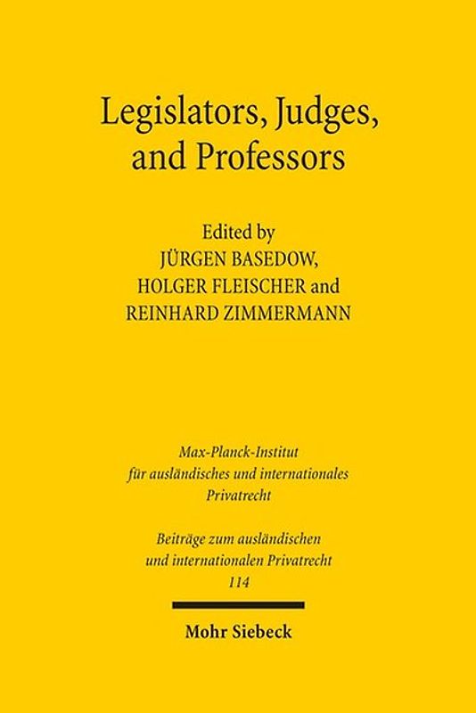 Legislators, Judges, and Professors