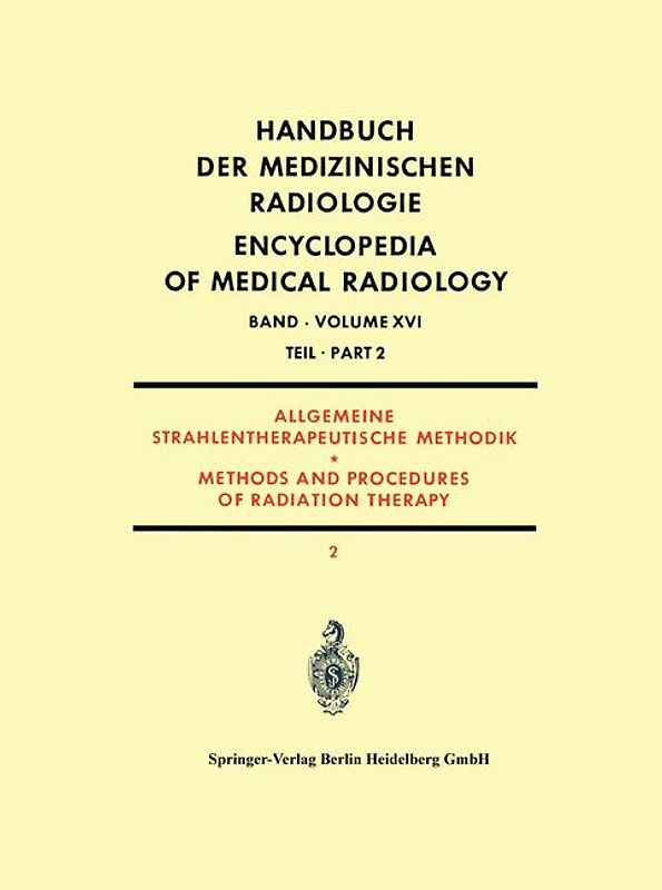 Allgemeine Strahlentherapeutische Methodik