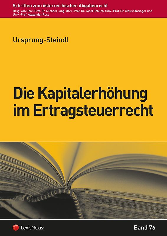 Die Kapitalerhöhung im Ertragsteuerrecht